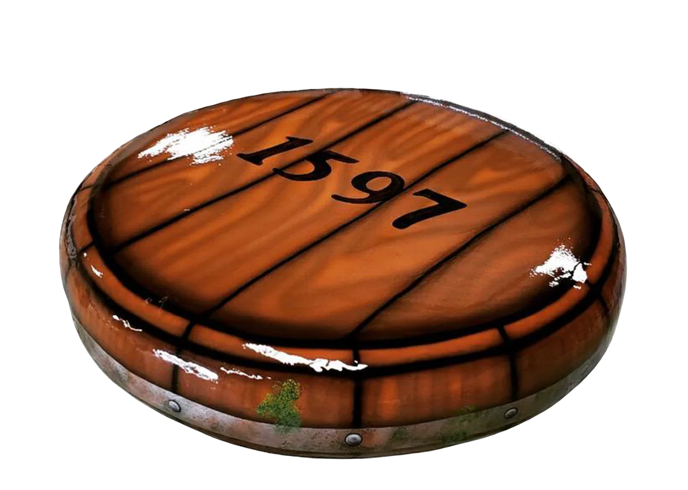 Round barrel lid aquatic floatable