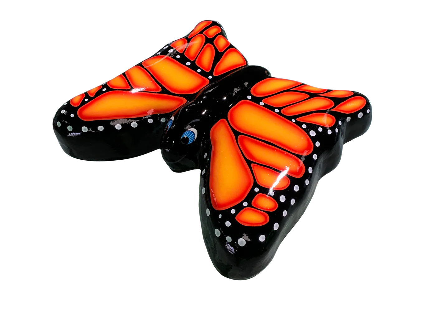 Orange and black butterfly aquatic floatable