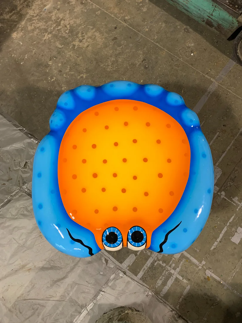 Red crab commercial aquatic floatable