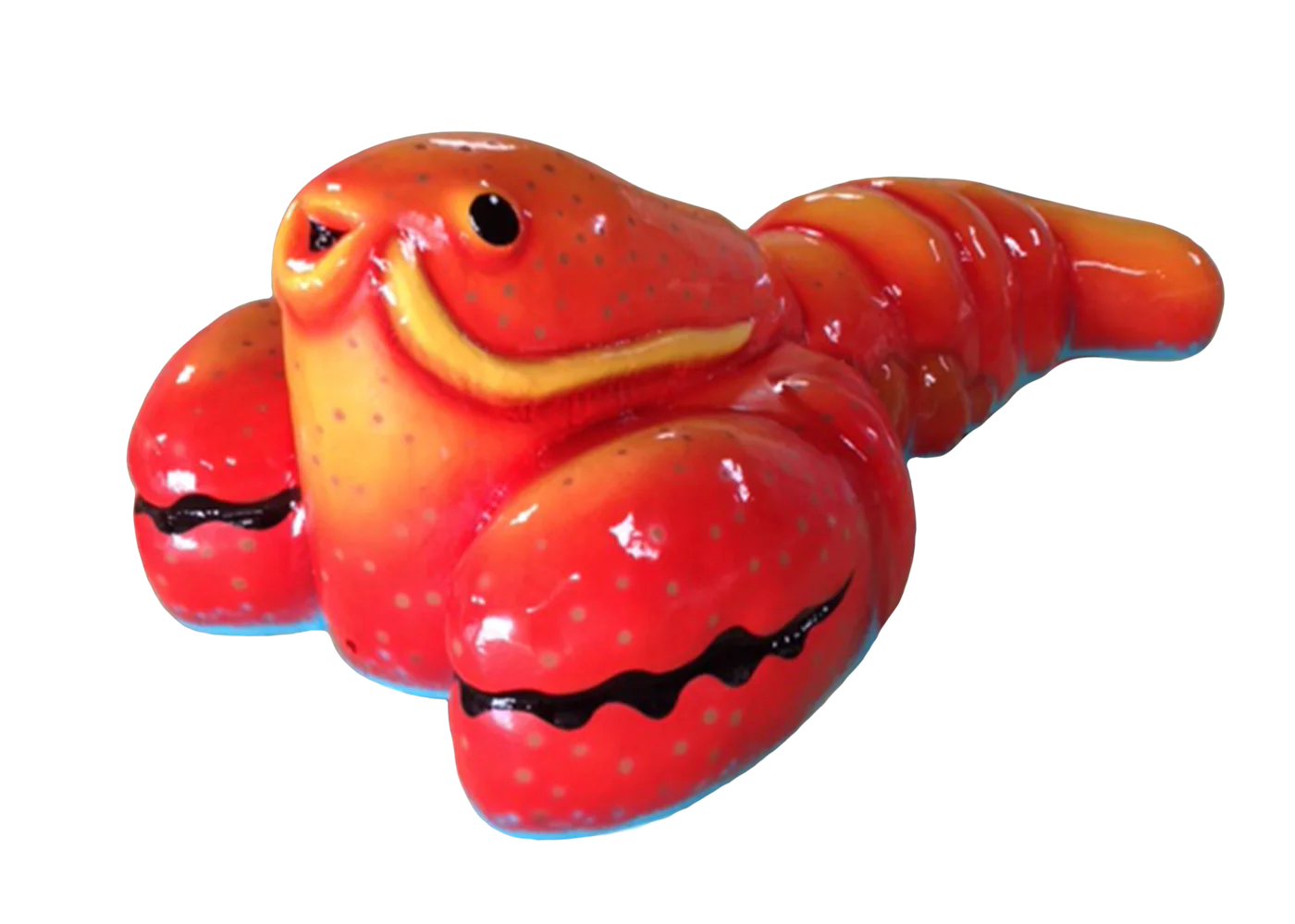 Red lobster themed splash-pad sprayer