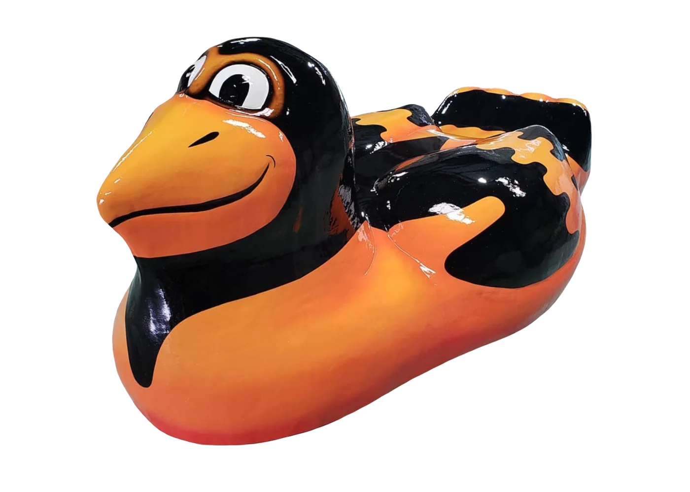 Orange and black oriole aquatic floatable