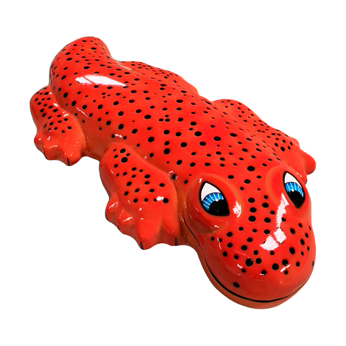 Orange spotted salamander aquatic floatable