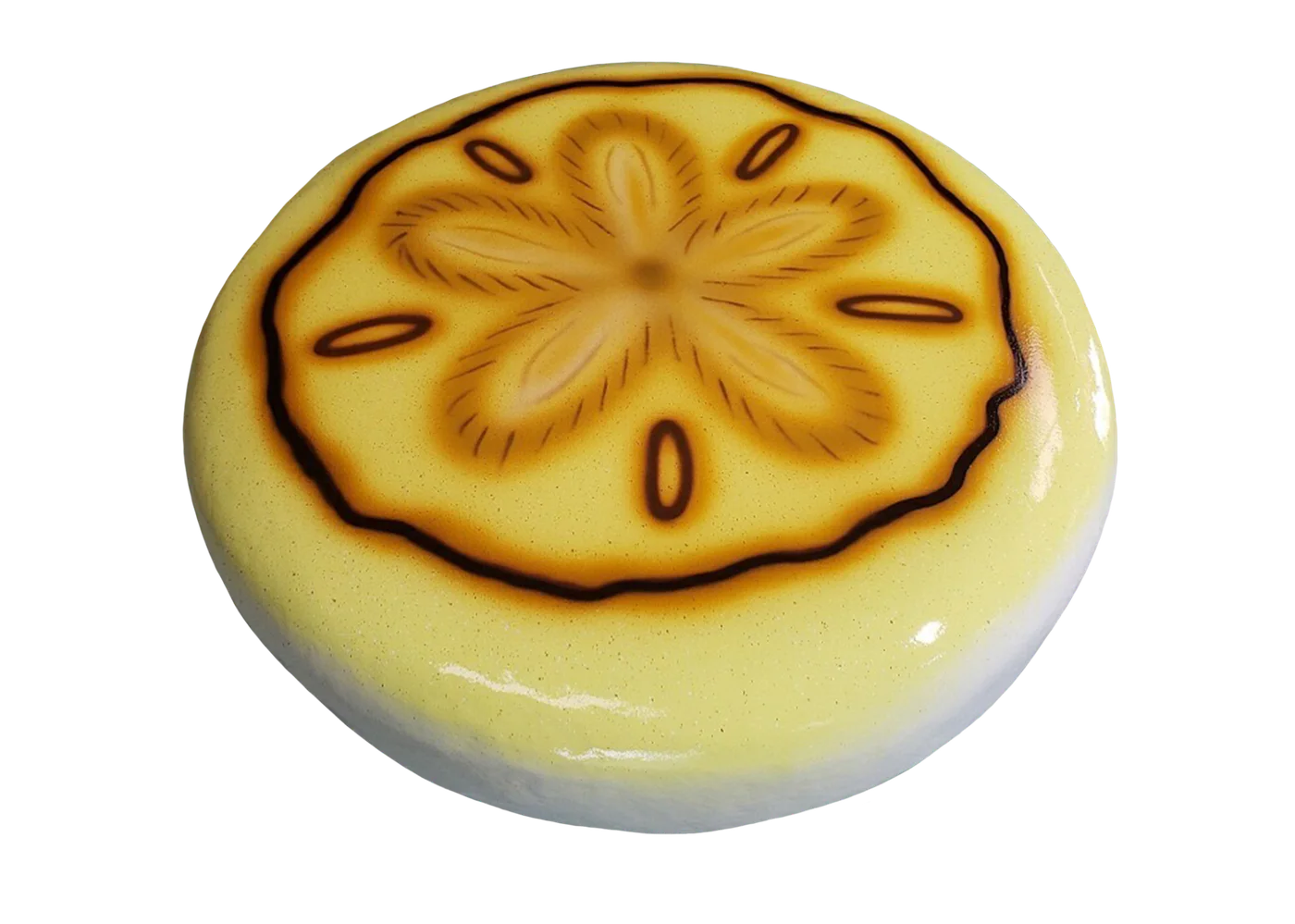 Yellow sand dollar commercial aquatic floatable