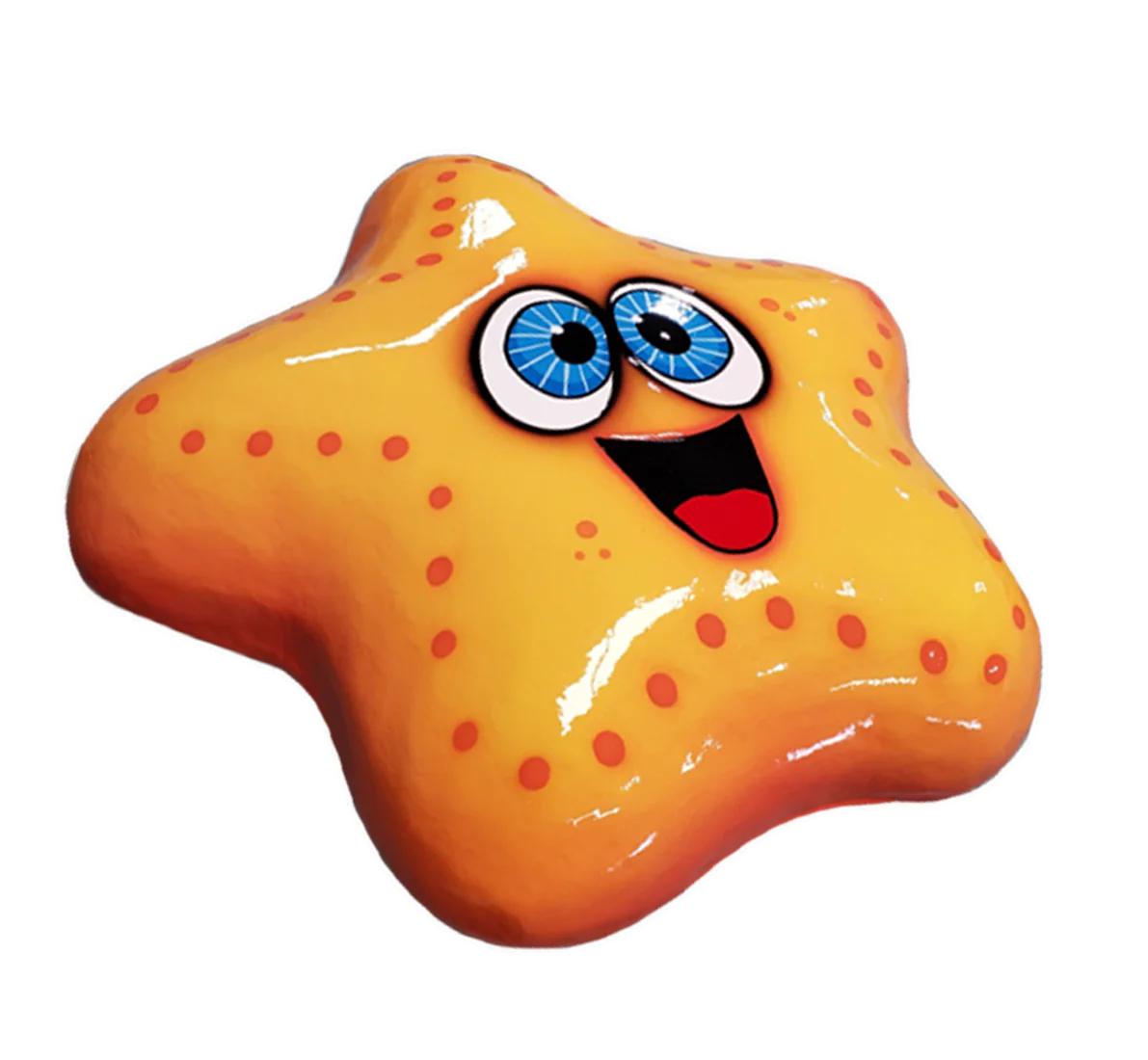 Orange starfish commercial aquatic floatable