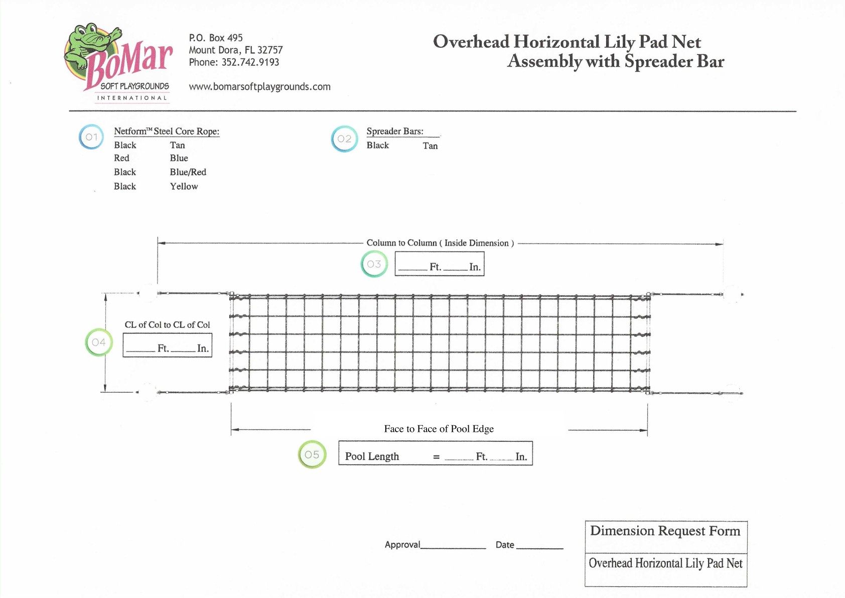 Overhead Net Template, page 1 of 1